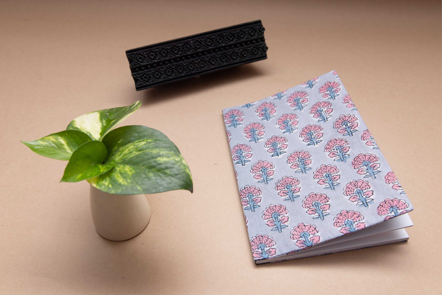 Cloudy Pink Recycled Notebook
