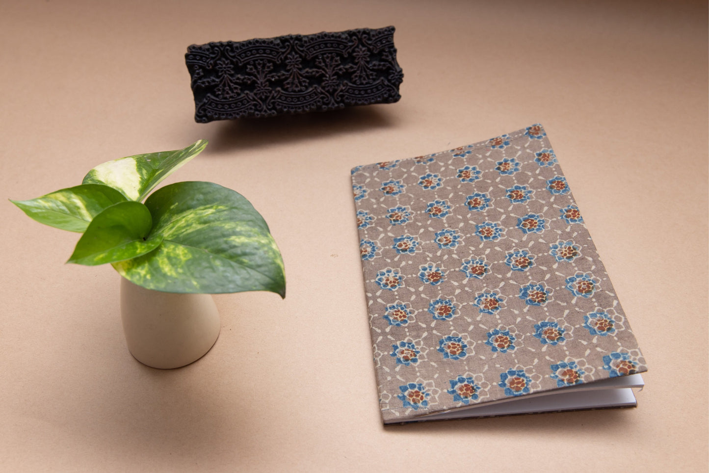 Blue Ixora Recycled Notebook