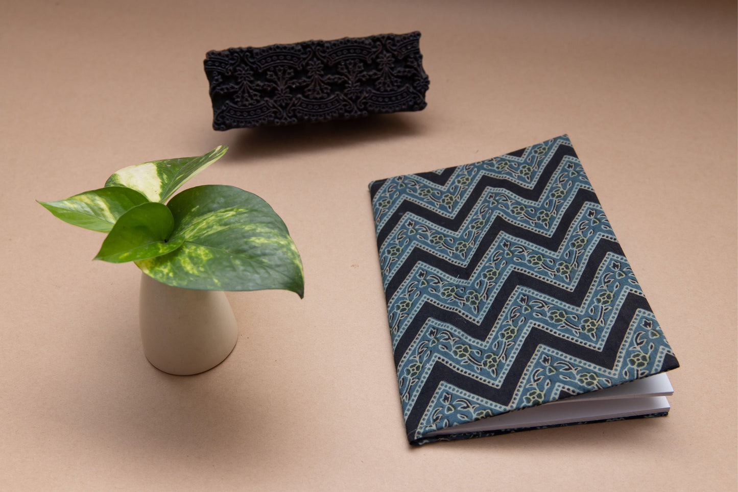Moon Black Recycled Notebook