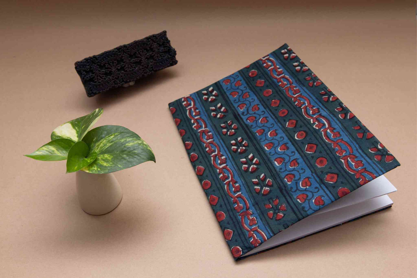Pottery Blue Recycled Notebook