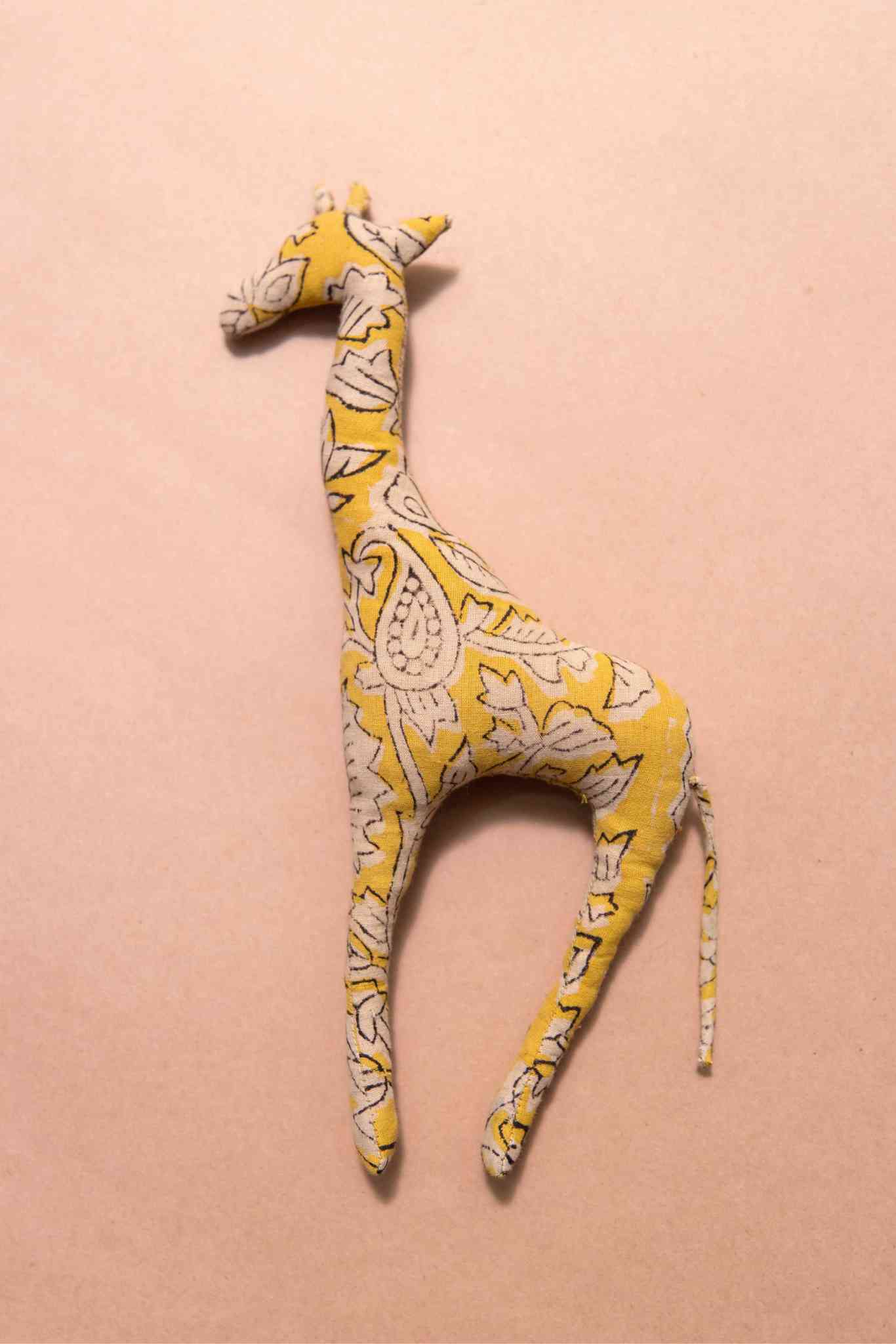 Upcycled Yellow Ochre Giraffe