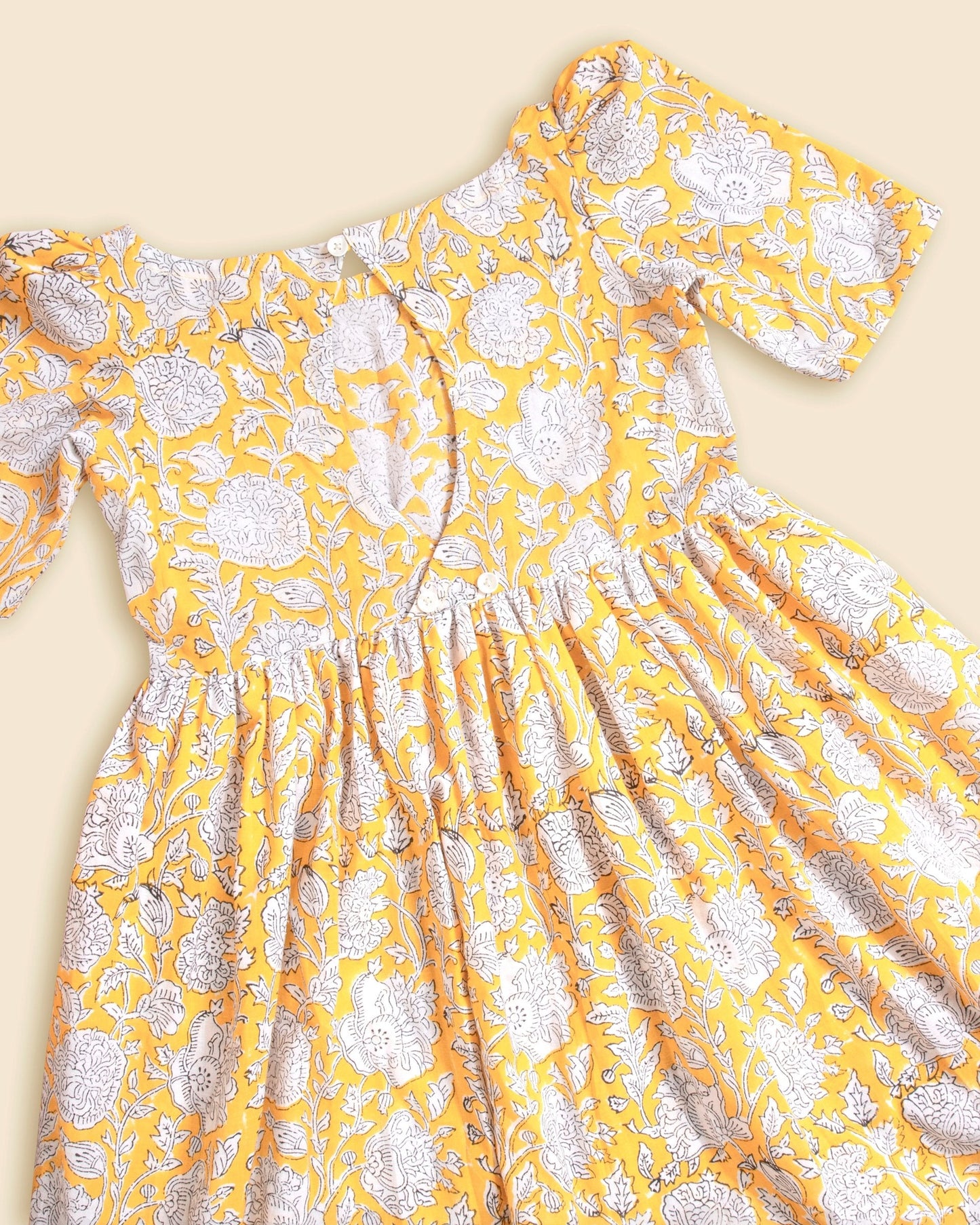 Puffed Yellow Frock