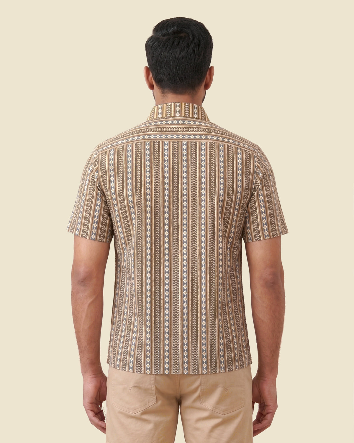 Blue Diamond Hand Block Printed Shirt