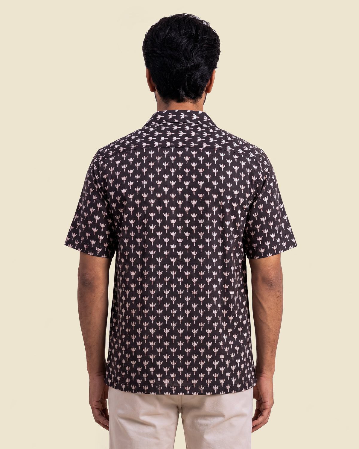 Black Lotus Block Print Shirt